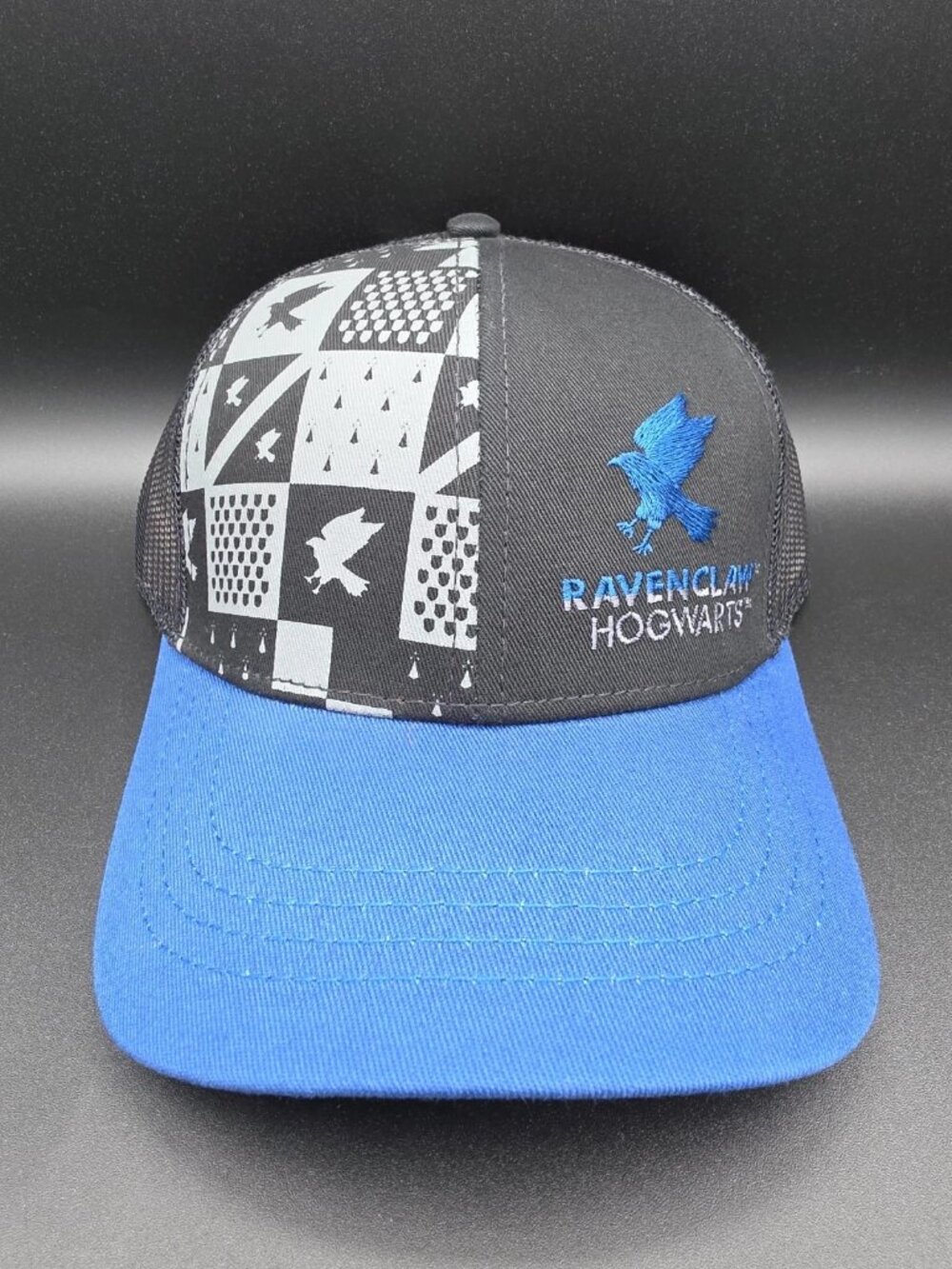 Ravenclaw Hat Cap Strapback Harry Potter Adj Strap Ponytail Blue Black NWT